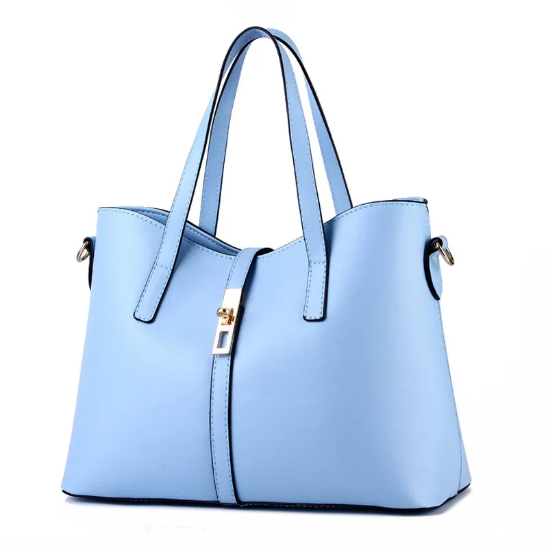 Модные женские сумки из натуральной кожи, женские сумки, женские сумки Totebag, женские роскошные сумки, женские сумки, дизайнерские женские сумки-мессенджеры - Цвет: Синий