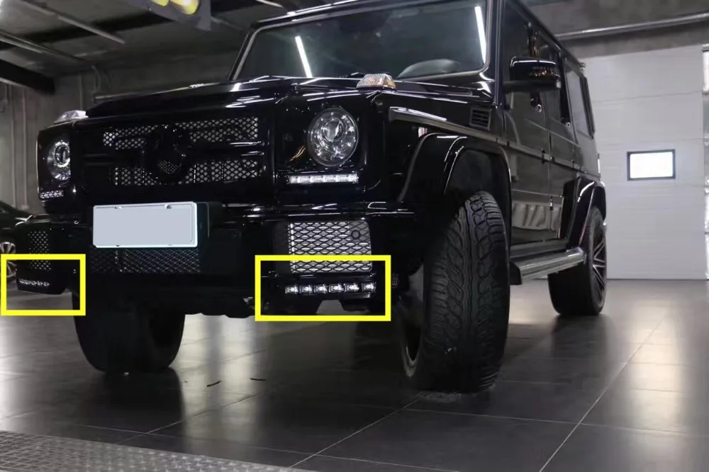 Светодиодный фонарь для переднего бампера G CLASS W463 для G wagon G350 G500 G63 G65 светодиодный передний бампер для губ