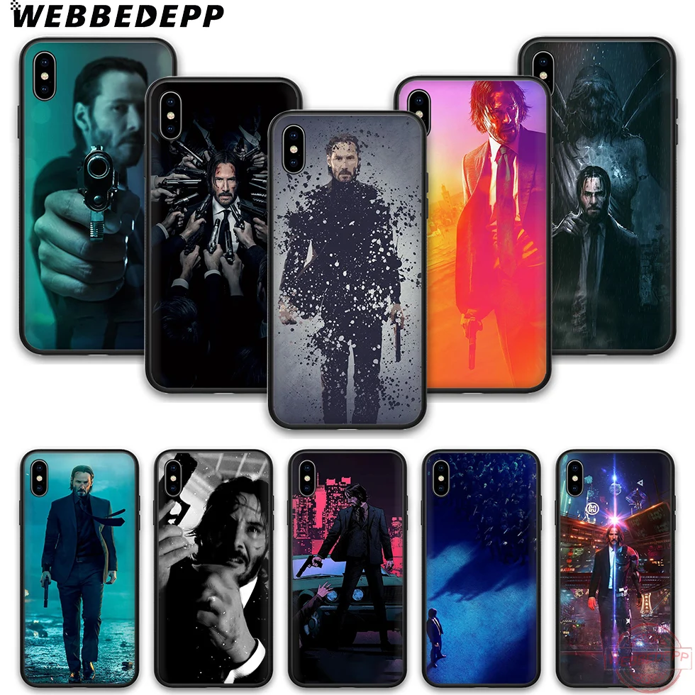 WEBBEDEPP John Wick soft silicone phone case for iPhone 5 6 7 8 Plus X XS XR Max.11 11peo 11proMax |
