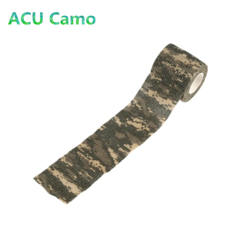 1 шт. 5cmx4. 5 растягивается Jungle Camo камуфлирующая накидка Камуфляжная Лента для охоты клейкая Водонепроницаемый камуфляж Стелс лента