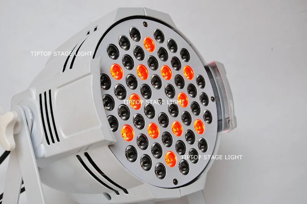 TIPTOP TP-P54C 200 Вт 54 светодио дный плоские фонари номинальной RGBW лампы для клуба DJ вечерние этап DMX512 Управление литья Алюминий белый Корпус ROHS