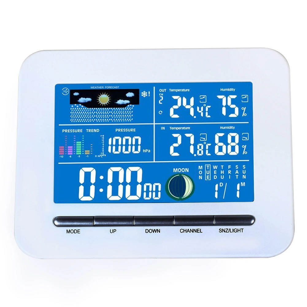 

Digital LCD Display Wireless Electronic Temperature Humidity Meter Weather Station Indoor Outdoor Thermometer Humidity