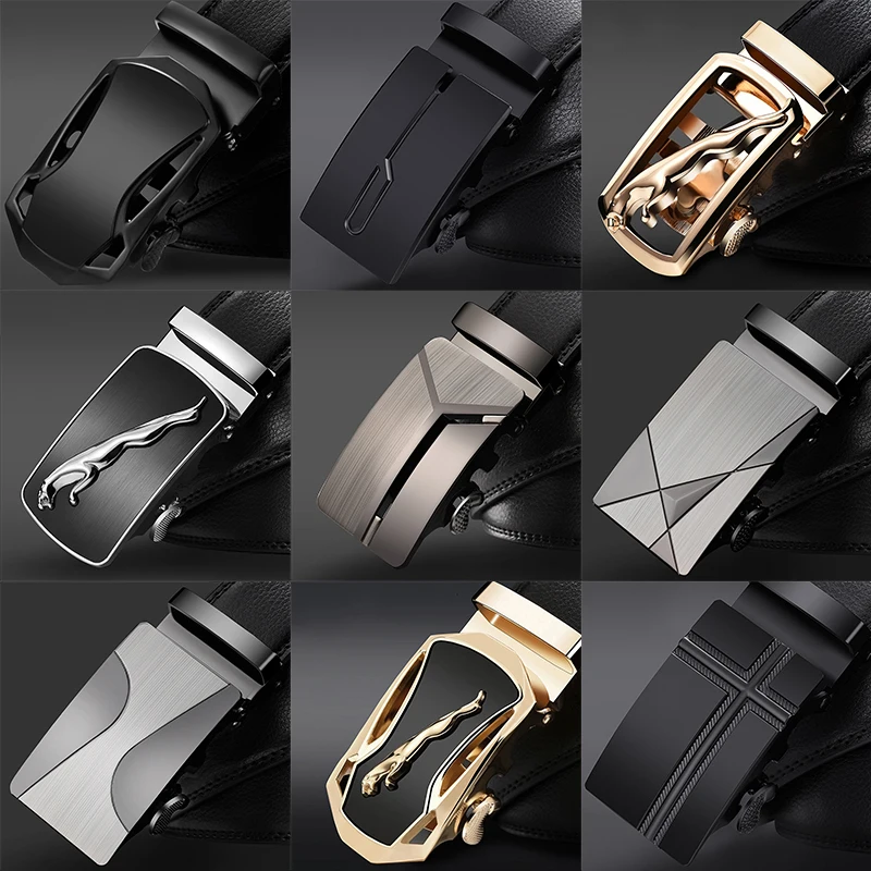  NO.ONEPAUL Fashion Designers Automatic Buckle Genuine Leather Men Business High Quality Luxury Stra