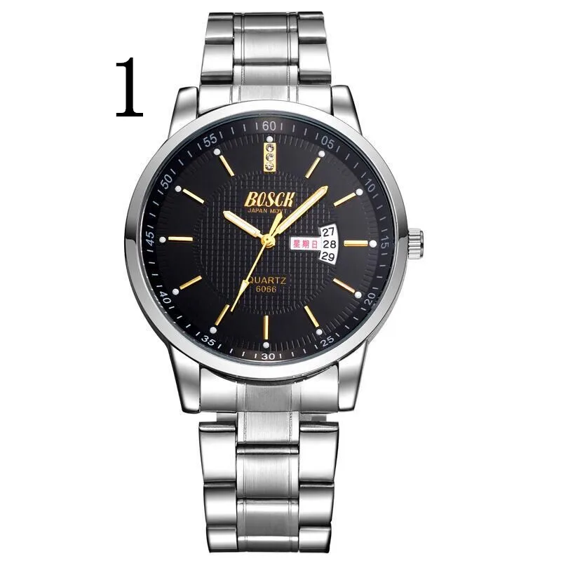 

2019 men's new fashion mechanical watch stainless steel simple casual luxury business watch