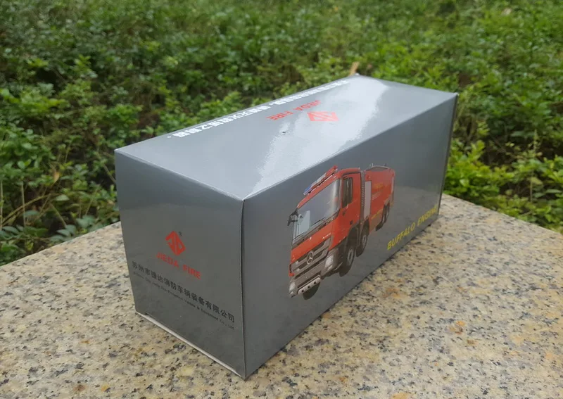 Коллекционная модель из сплава, игрушка в подарок, 1:50 Benz ACTROS Jieda, пенная городская пожарная машина, спасательные машины, литая игрушка, модель украшения