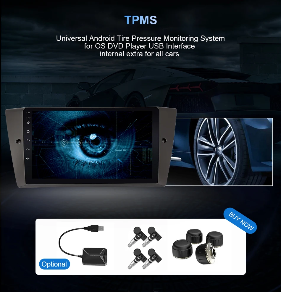 Sale Eunavi Android 9.0 4G Car DVD PLAYER For BMW E90 GPS stereo audio navigation multimedia screen head unit PX6 with HDMI 17