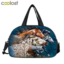 Животное Лошадь плечевая сумка с принтом для женщин и мужчин дорожные сумки пони Повседневная Сумка многофункциональная сумка для хранения Обувь Держатель вещевой мешок