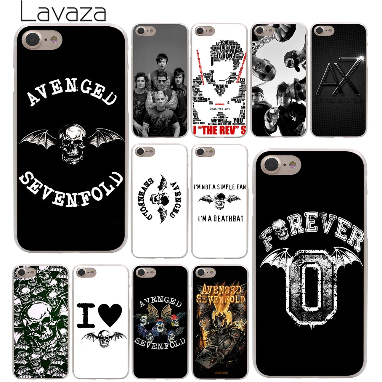 

Lavaza Avenged Sevenfold Hard Phone Cover Case for Apple iPhone X XR XS Max 6 6S 7 8 Plus 5 5S SE 5C 4S 10 Cases 7Plus 8Plus