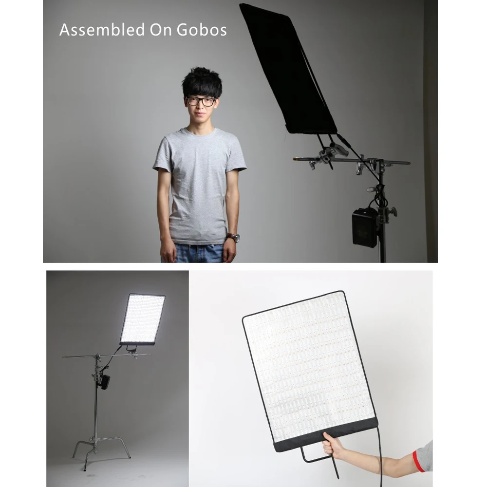  Falcon Eyes RX-18T Foldable Rollable Cloth LED Video Light 504pcs LED CRI93 Slim Photography Fill-i - 33032688328