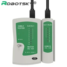 Venta caliente Red de Cable Tester RJ45 RJ11 RJ12 CAT5/5e Gato/Cat 6 UTP LAN Cable Tester de Redes herramienta