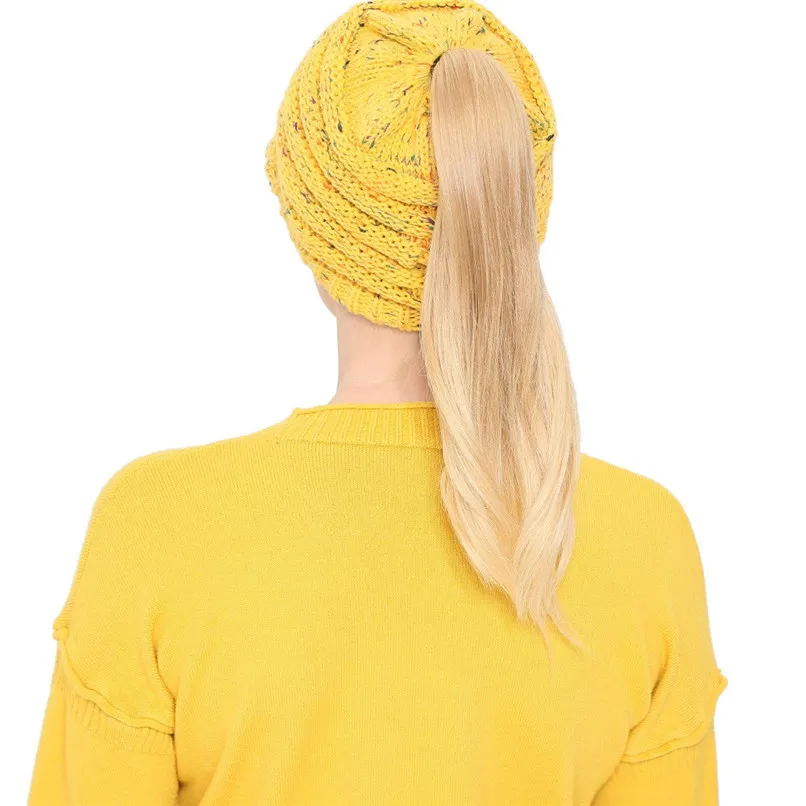 Caps Women Girl's Winter Warm Knit Thicken Hat Wool Snow Ski Caps with Visor New Design Hot Sale Gorras Mujer 30SP272