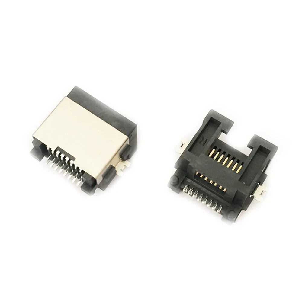 RJ45 один сетевой порт 100 шт. MI45 SMT Раковина H = 5 мм пластиковое отверстие высота 11 6 SMD