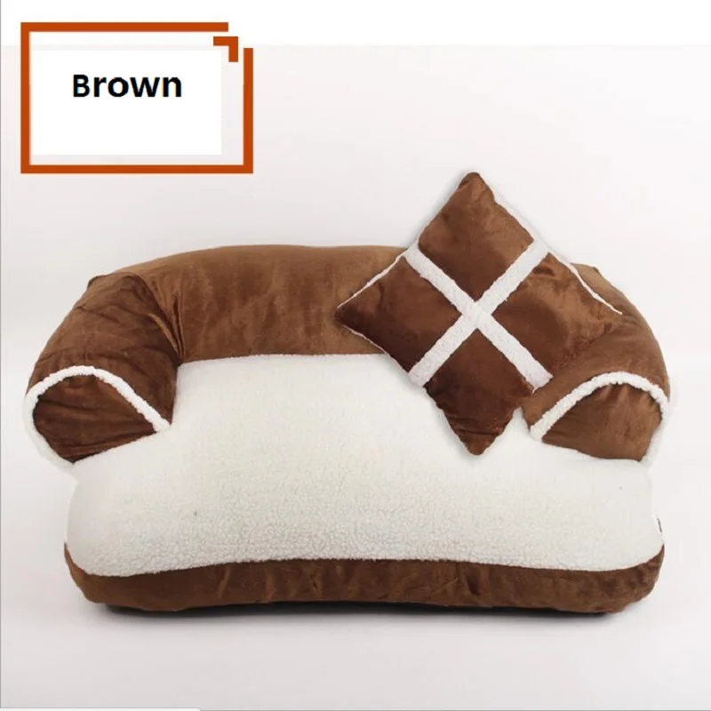 

Dog Kennel Pet Bed PP Cotton Removable Cat Nest Big Dog Mat Sofa Mechanical Wash Suitable For Large Dogs Cat Warm WLYANG