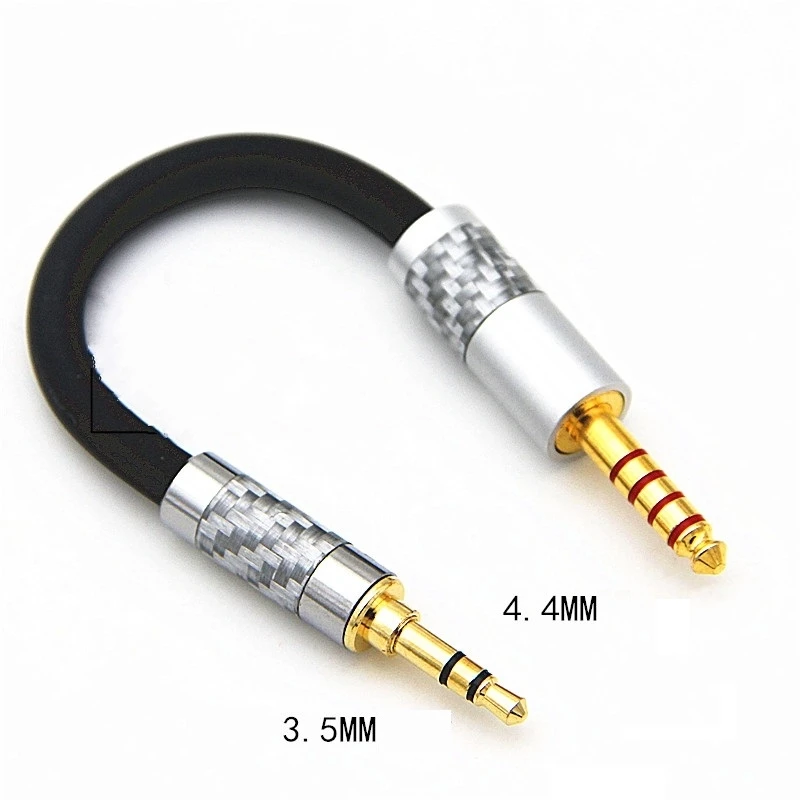 HIFI Male Balance 4.4MM to 3.5MM Male Headphone Cable AUX Audio Cable