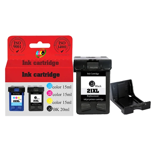 1Pack 21XL 22XL Refill Ink Cartridge Replacement for HP/hp21 for HP/hp 21 Deskjet 3910 3930 3940 