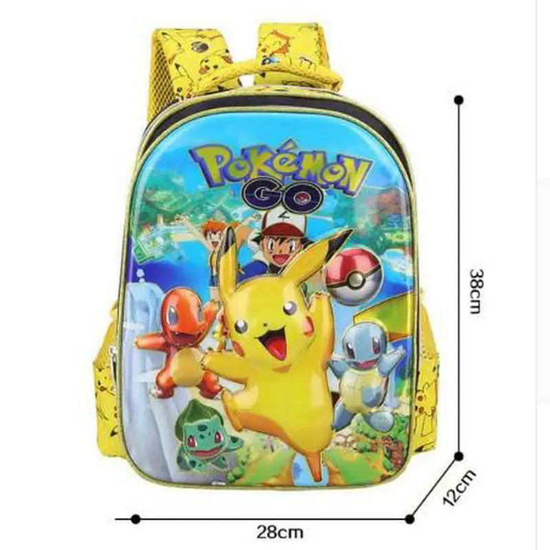 Anime Pokemon Daily font b Backpack b font Boys Girls School Bags Pikachu Prints font b