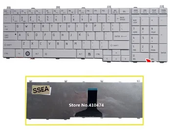 

SSEA New US keyboard white for Toshiba Satellite C650 C655 L650 L655 C660 C670 L675 L750 L755 L670 L670 L770 L775 L775D Keyboard