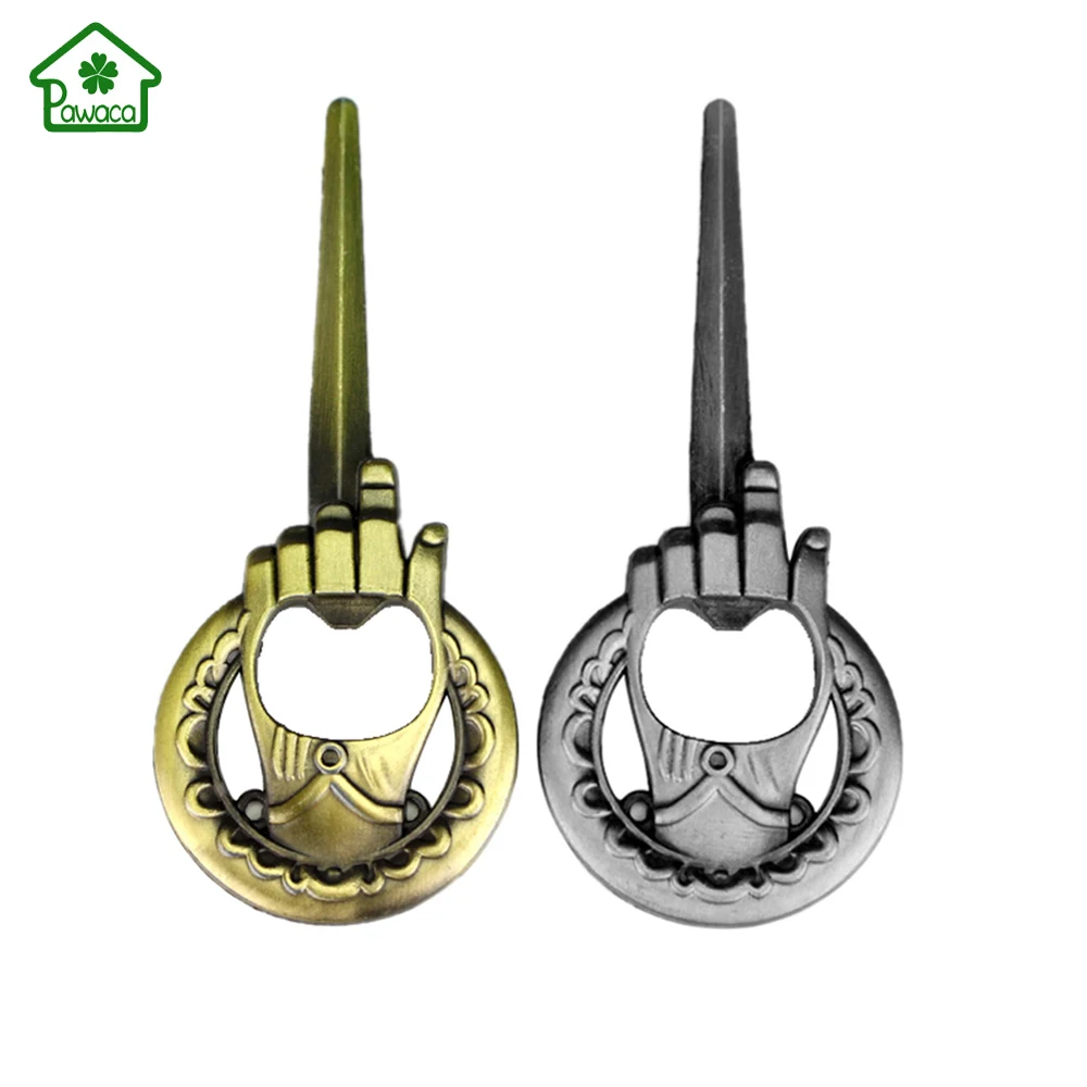 

Finger of the King Beer Bottle Opener With electroplate King Finger Keychain Circle Pendant Personality Design Beer Opener