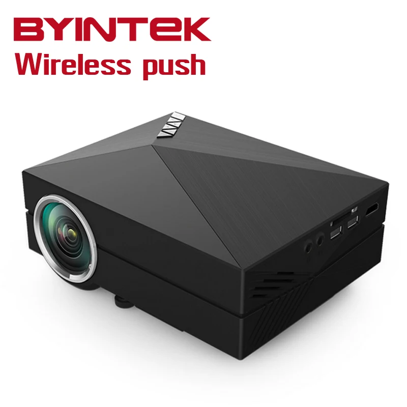 

BYINTEK GM60A for Android Airplay Miracast WirelessHome Theater Video LCD cinema HDMI Portable projector 1080P LED projector