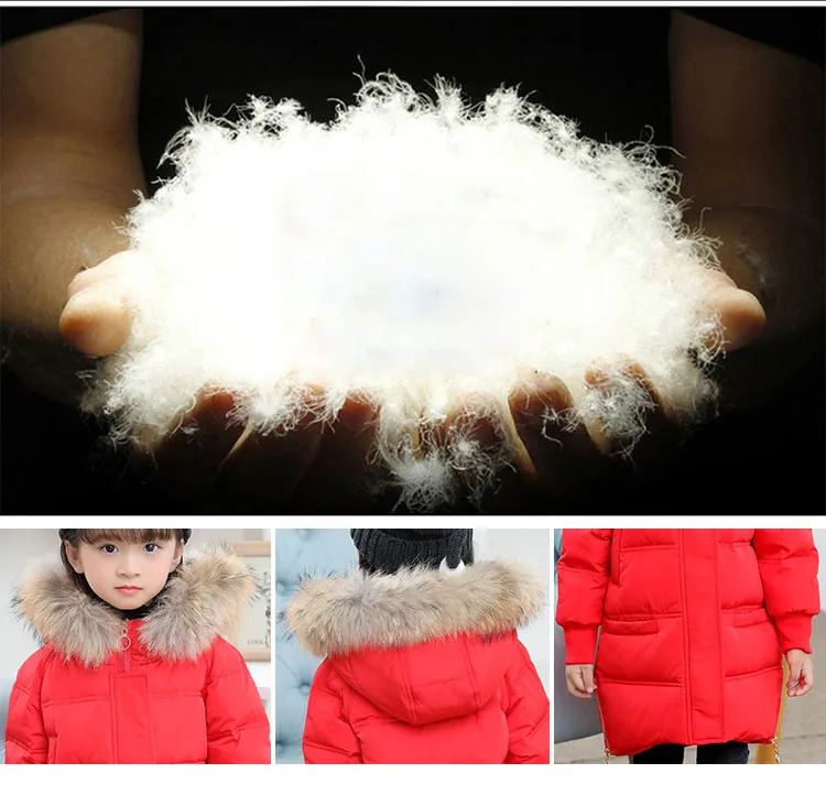 -30  degrees girls winter jackets fur hooded duck down jacket for girl clothes thick kids outerwear warm children coat parka 2017  4 5 6 7 8 9 years  little baby girls winter jackets for teenage girls winter jacket girls coat 6