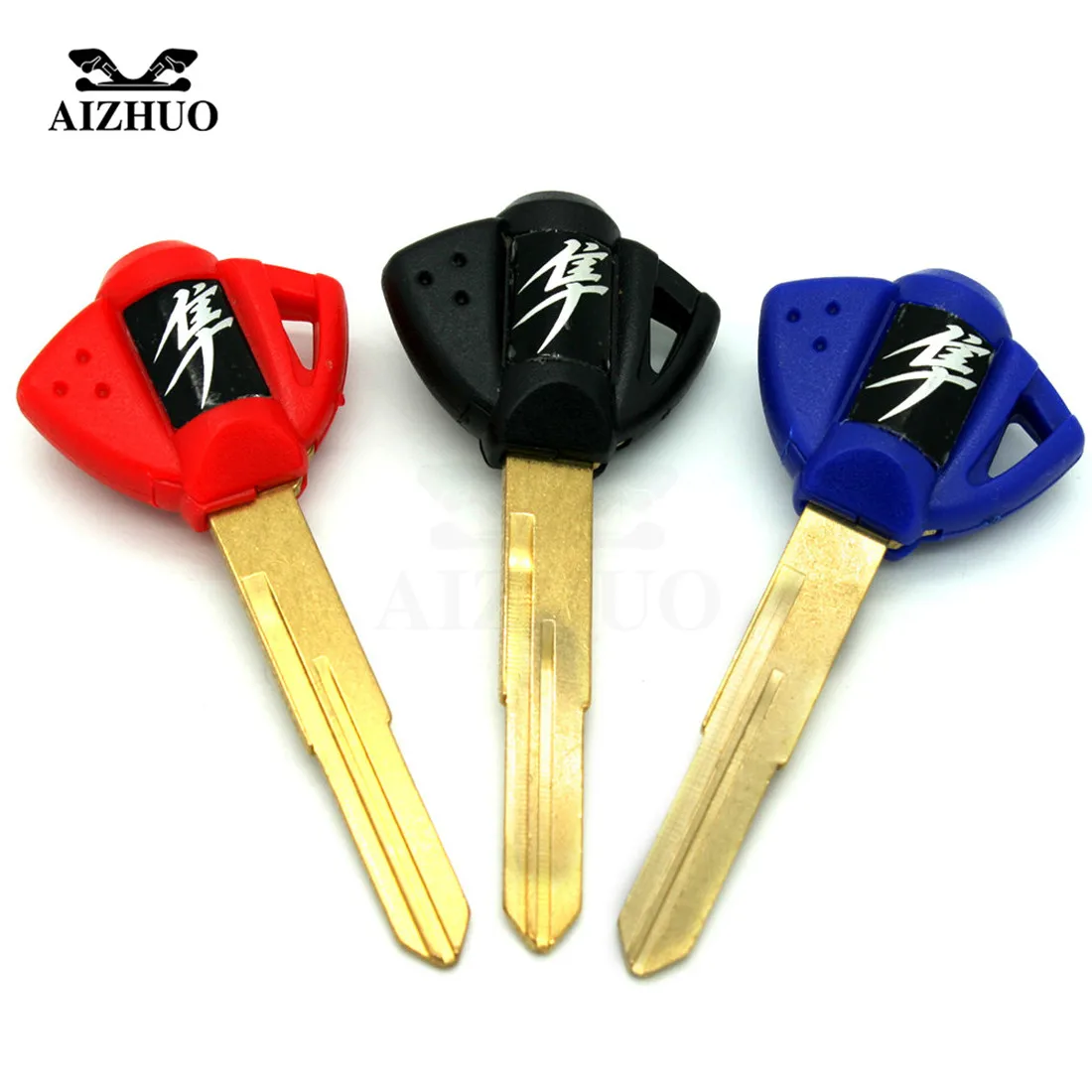 Motorcycle keys Key rings Embryo Uncut Keyring  For Suzuki GSXR1300 GSX 1300 GSX-R 1300 2008 2009 2010 2011 2012 2013 2014 2015
