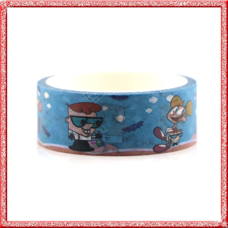 

Dexter's Laboratory cartoon DIY Scrapbooking album decoration Adhesive washi Paper Masking Tapes Printed Patterns stickers E0649