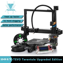 Новинка 2017 года tevo Тарантул I3 3D-принтеры комплект алюминиевого профиля 3D-принтеры комплект RepRap Prusa I3 2 рулона нити и Titan экструдер