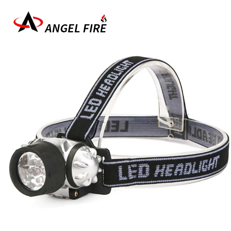 

New high-quality 9LED headlamp torch 4 beacon mode flashlight head-mounted headlamp 3 AAA batteries