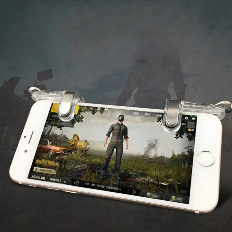Kopen Universele Gamepad Mobiele Trigger Controle Mobiele Telefoon Gamepad Controller Fire L1R1 Gaming Shooter voor Iphone Android Joystick