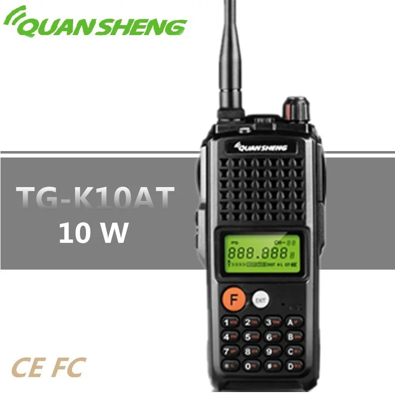 

Original Quansheng TG-K10AT Walkie Talkie 10W High Power CB Radio 4000mAh UHF VHF for option Baofeng 10W Woki Toki UV-5R UV-82