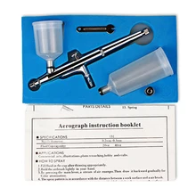 Аэрограф Комплект сопла Калибр 0,2/0,3/0,5 мм Пресс тянуть двойного действия переключатель печати для ногтей тату DIY живопись