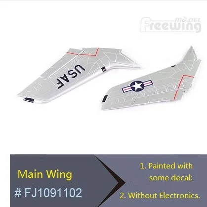 

Main Wing Set for Freewing F105 F-105 64mm Electric RC Jet Plane Parts Accessories Toy
