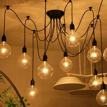 Retro Vintage Spider Pendant Lamps Loft Country Pendant Lights Industrial Creative Heavenly Maids Scatter Blossoms Home Lighting