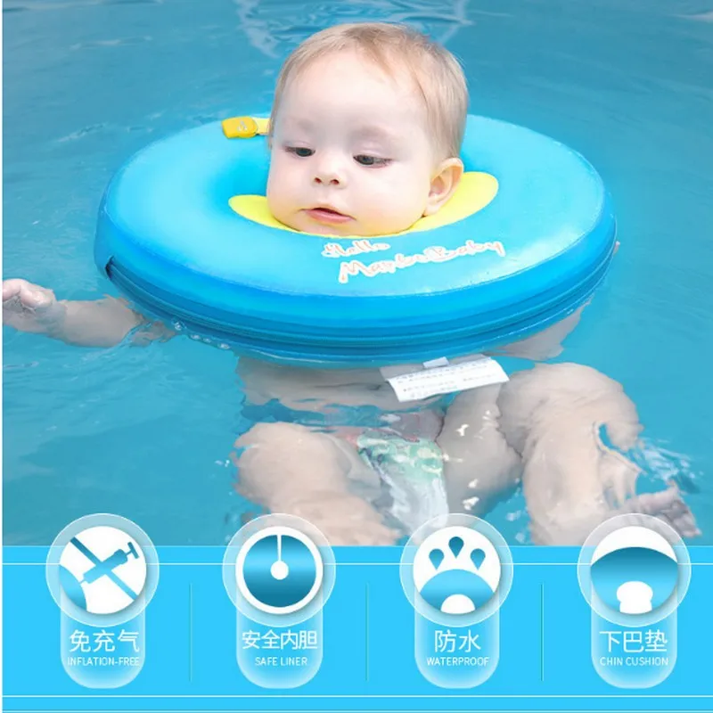 mosaic infant free inflatable child safety swimming ring collar baby