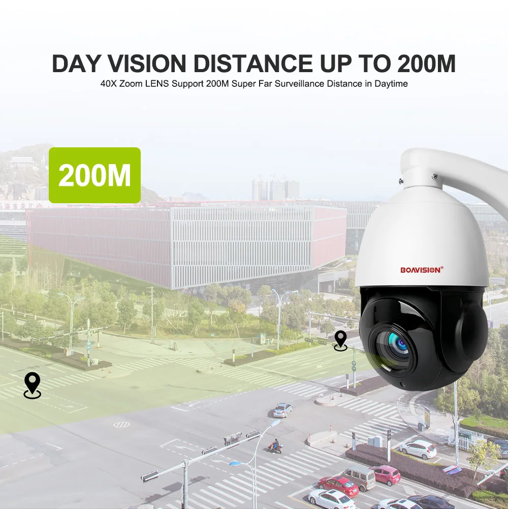 Discount HD 1080P 5MP PTZ IP Camera ONVIF Super 40X Zoom Mini 4 Inch Speed Dome Camera Outdoor IP66 CCTV Security Surveillance Camera 3