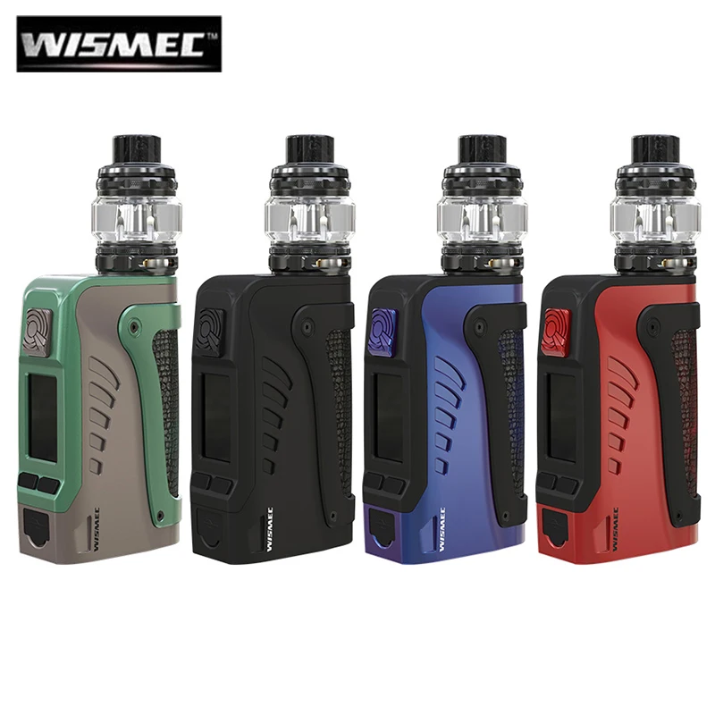 

Original Wismec Reuleaux Tinker2 kit 200W Tinker 2 Box MOD Vape with 6.5ml Trough Tank with WT Coil Electronic Cigarette Kit