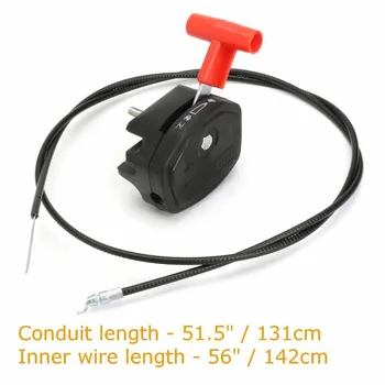 

New Universal 56inch Lawn Mower Throttle Cable Switch Lever Control Handle Kit For Lawnmower
