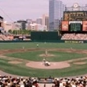 High angle view of a baseball field  Baltimore  Maryland  USA Poster Print (36 x 12)