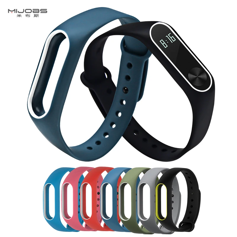 New Mjobs Miband 2 Strap Double Color Replacement Pulseira