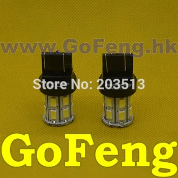 

50pcs/lot 2015 new design Auto car led lighting WY21W W21/5W t20 20smd 7443 20 SMD leds 5630 white bulb Free shipping