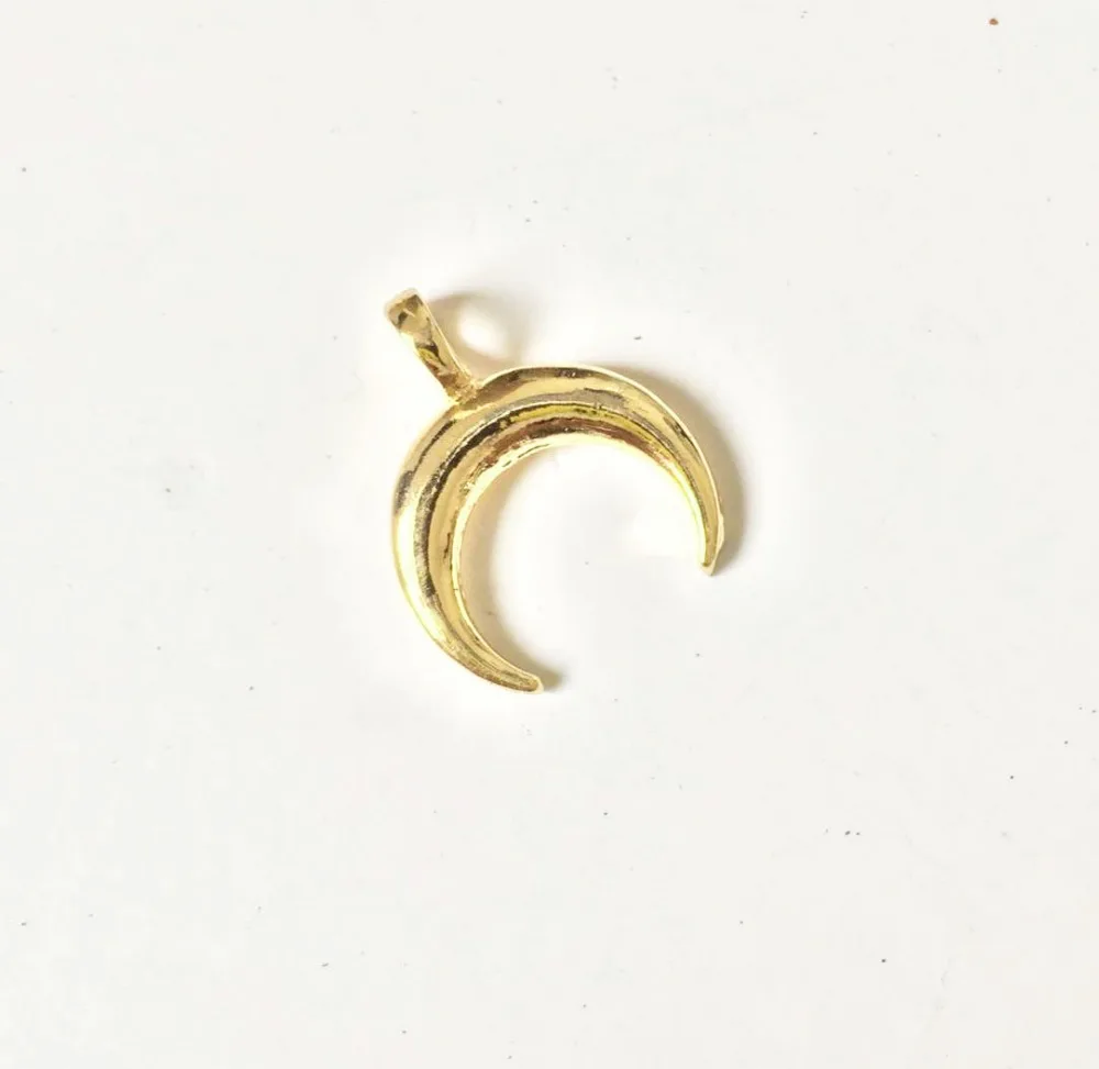 Eruifa горячая распродажа 20 шт. 17 мм Ox Horn цинковый сплав женские подвески ожерелья