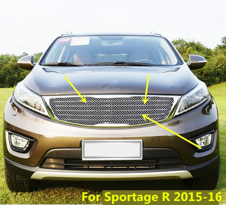 Высокое качество сетки гоночные решетки для Kia Sportage R Sorento 2009 2010 2011 для детей возрастом 12, 13, 14, 15, 16, 17, DA039 - Цвет: 2