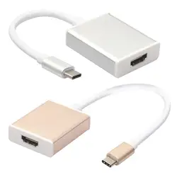 Мини HD Высокое Скорость Тип-C USB 3.1 мужчина к HDMI Кабель-адаптер 1080 P USB-C для macBook/PC/ноутбук/Планшеты/Macbook gdeals