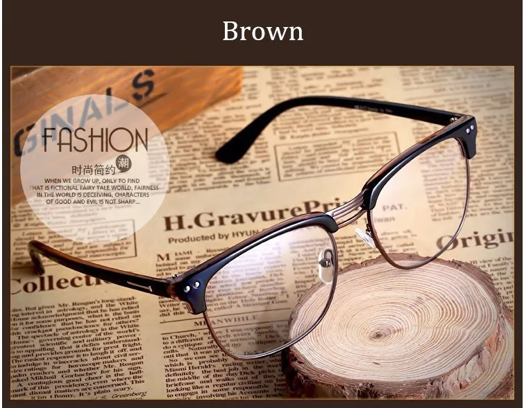 half frame glasses frame (8)
