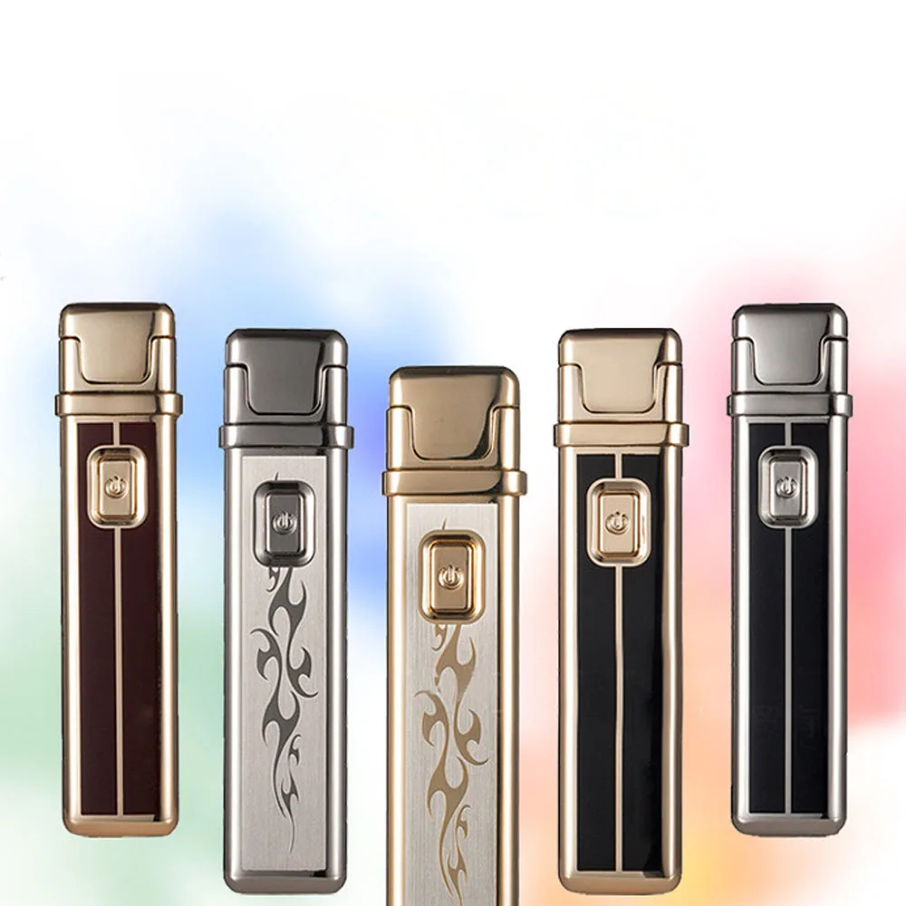 2018 мужской подарок Arc Зажигалки Металла USB Перезаряжаемые Непламено