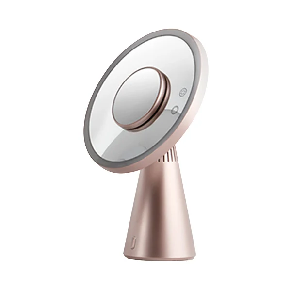 Xiaomi светодиодный зеркальный Смарт Bluetooth динамик аудио заполняющий светильник двухсторонняя лампа зеркало красная точка награда бренд классный подарок - Цвет: Rose gold