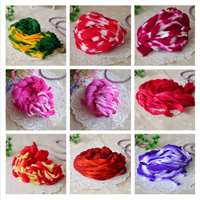 

30pcs Nylon Stocking Material Tensile Stocking Multicolor Flower Handmade DIY Nylon Flower Stocking for Ronde Flower Accessory