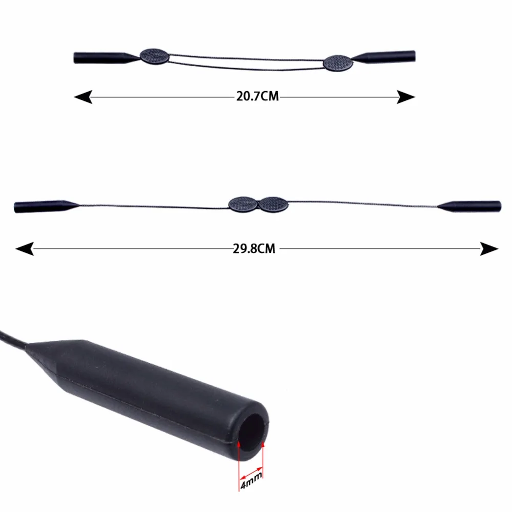 Adjustable Silicone Eyeglass Neck Strap Rope Retainer Holder for Adult  (6)