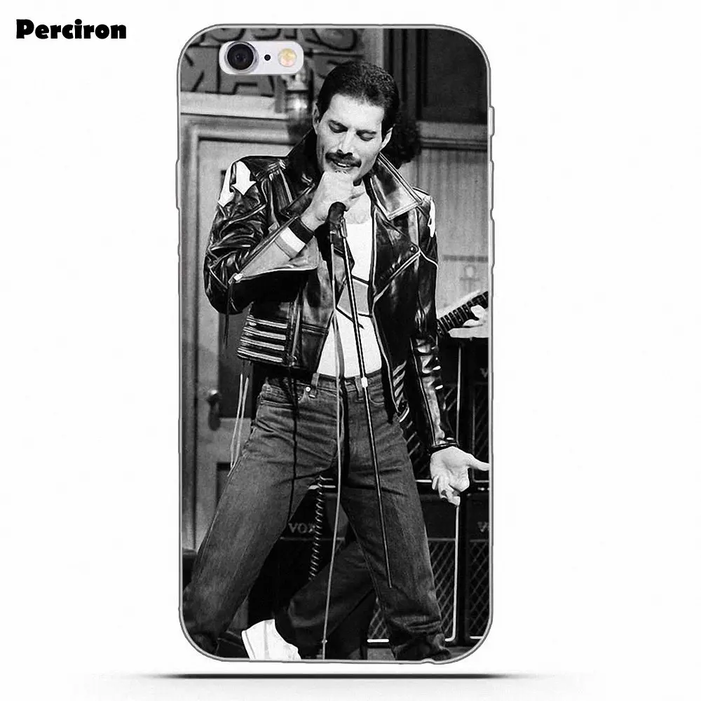 Мягкий дизайн для iPhone 4 4S 5 5C SE 6 S 7 8 Plus X Galaxy S5 S6 S7 S8 Grand Core II Prime Alpha Freddie Mercury Band Queen|for