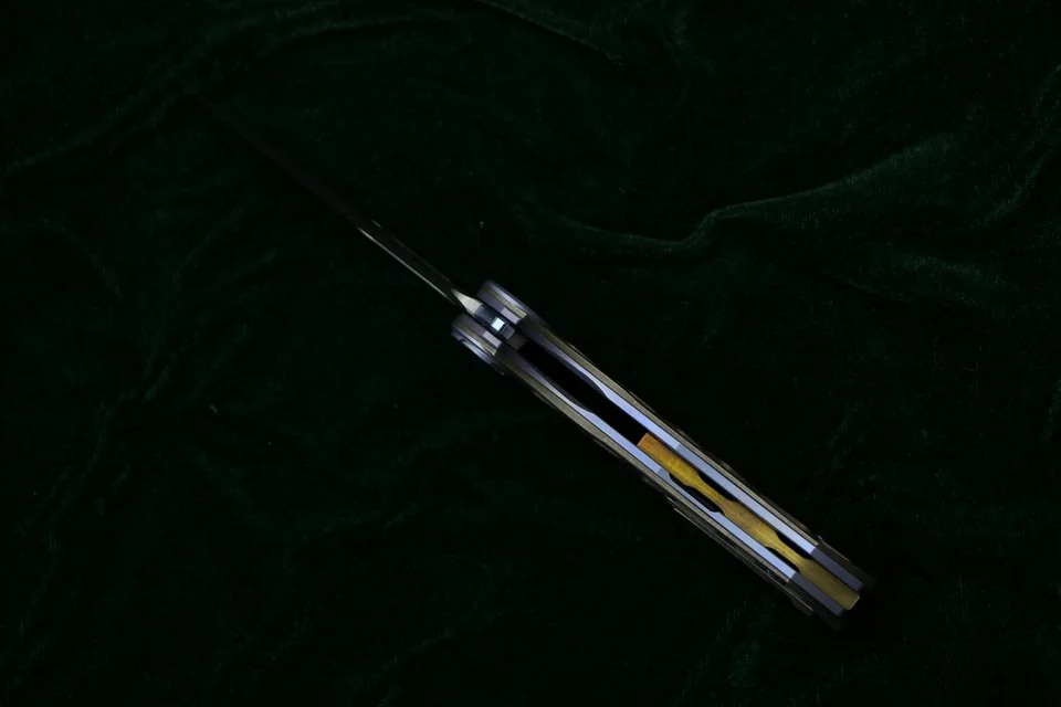Складной нож VENOM HARPOON M390 из титановой стали для кемпинга охоты выживания